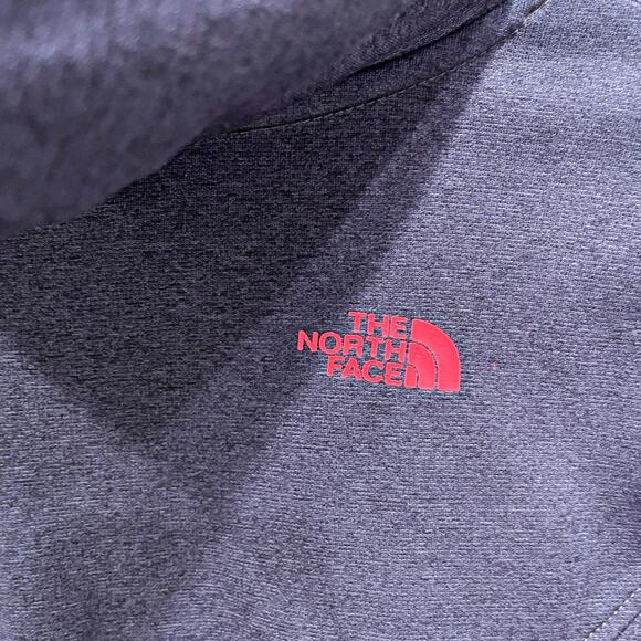 The North Face Fave Pullover Logo Hoodie Sweatshirt Gray Pocket Womens Small - Picture 6 of 7
